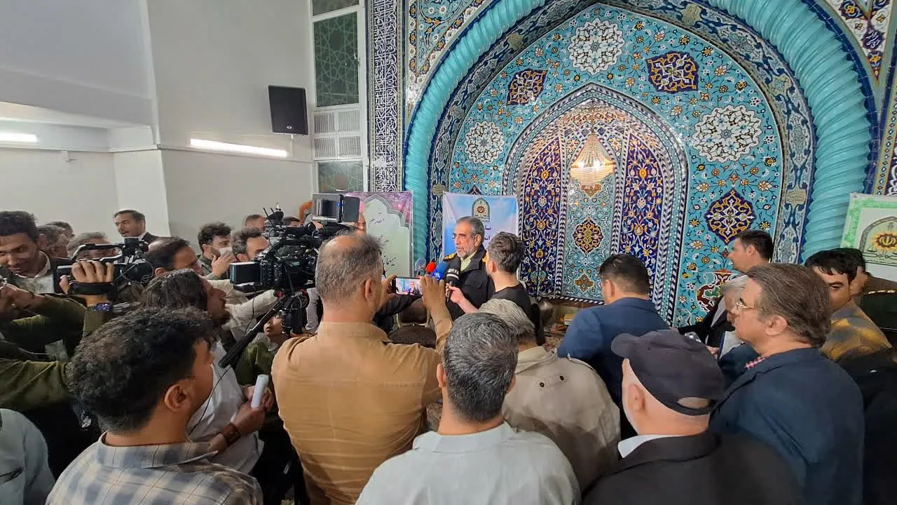 🔺حضور سردار محمدیان در مسجد